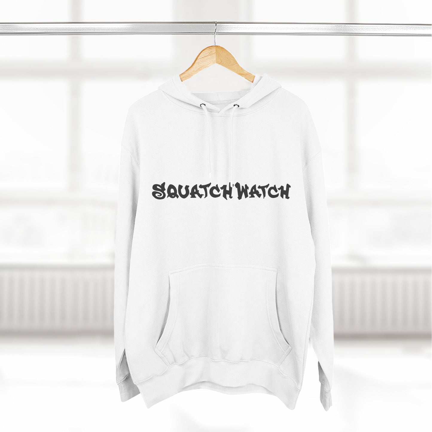 Sasquatch Snowboarder Hoodie - Cozy Three-Panel Fleece for Adventure Lovers