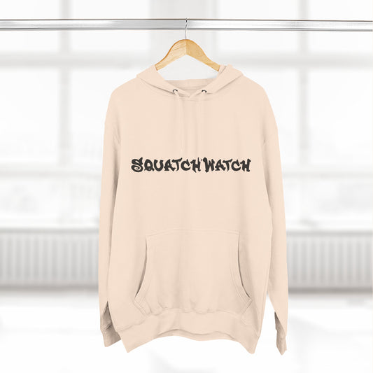 Sasquatch Snowboarder Hoodie - Cozy Three-Panel Fleece for Adventure Lovers