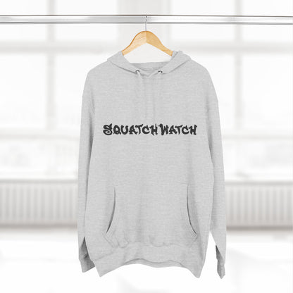 Sasquatch Snowboarder Hoodie - Cozy Three-Panel Fleece for Adventure Lovers