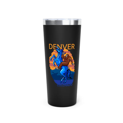 Denver Copper Tumbler, 22oz Insulated Travel Mug, Perfect Gift for Colorado Lovers, Summer Festivals, Camping, and Daily Use