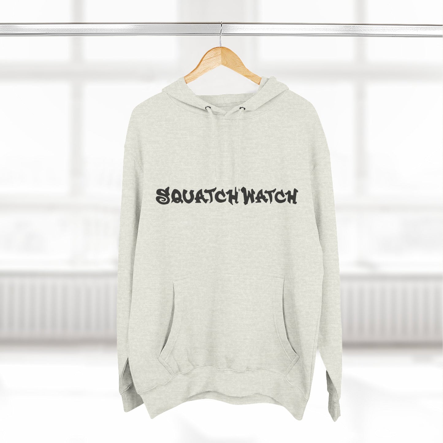 Sasquatch Snowboarder Hoodie - Cozy Three-Panel Fleece for Adventure Lovers