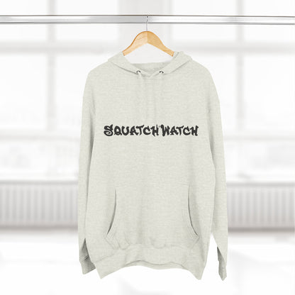 Sasquatch Snowboarder Hoodie - Cozy Three-Panel Fleece for Adventure Lovers