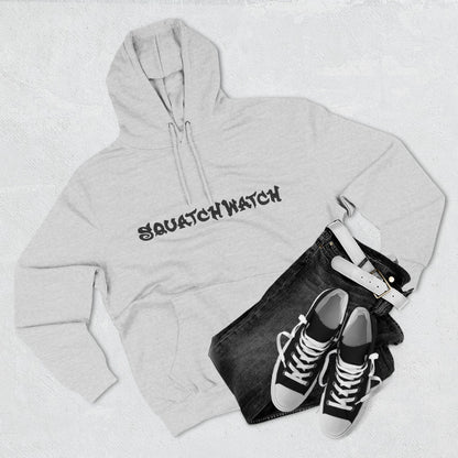 Sasquatch Snowboarder Hoodie - Cozy Three-Panel Fleece for Adventure Lovers