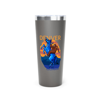 Denver Copper Tumbler, 22oz Insulated Travel Mug, Perfect Gift for Colorado Lovers, Summer Festivals, Camping, and Daily Use